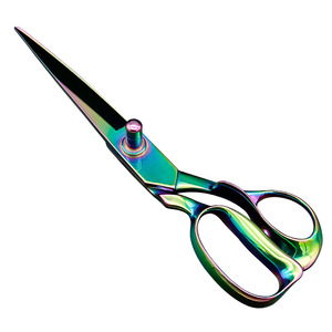 Ciseaux à coudre entièrement en acier, 12 pouces, outils de couture professionnels en acier inoxydable pour la coupe de vêtements et de cuir - Product Image 4