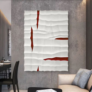 Moderno e minimalista soggiorno immagine decorativa 3d tridimensionale intaglio del legno luce lusso altra arte della parete - Product Image 4