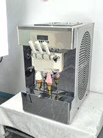 Máquina de Helado Suave Comercial de Sobremesa 690Pcs/H, Máquina para Hacer Margaritas, Máquina de Yogur Congelado