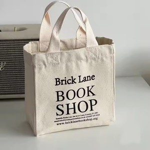 Bán buôn tùy chỉnh chất lượng cao nhỏ trống Hữu Cơ bông vải làm đẹp Túi tote - Product Image 2