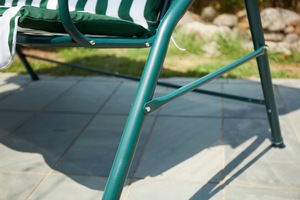 Sedia a Dondolo da Giardino per Esterni Resistente per 3 Persone Sedia Sospesa Altalene da <span class=keywords><strong>Patio</strong></span> Arredo da Esterno - Product Image 4