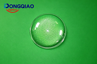 Lentille en verre borosilicate texturé à surface écorcelle d'orange pour éclairage uniforme et diffusion de lumière LED