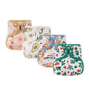 <span class=keywords><strong>Couche</strong></span>-culotte en tissu réutilisable Elinfant taille unique 0-6 kg pour nouveau-né, imprimée, sans doublure - Product Image 1