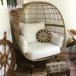 Vente chaude Chaise Oeuf En Rotin Suspendue En Plein Air Loisirs Osier Jardin Chaise Longue Chaise Oeuf - Product Image 4