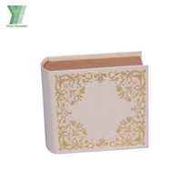 Caja de Joyería de Papel con Forma de Libro, Personalizable con Logotipo, para Regalo, Organizador de Joyas, Collares, Anillos, Aretes y Pulseras, Venta al Por Mayor