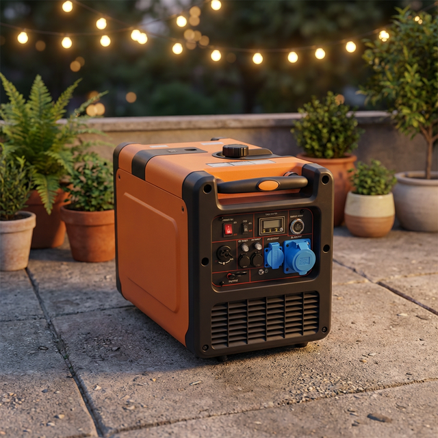 Camping Outdoor Power 5KW 6KVA Portable Gasoline LPG Dual Fuel AC Inverter Generator 220V Silent Remote Start 50Hz Lightweight