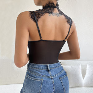 Стильное фиолетовое Кружевное боди женское сексуальное Формирующее нижнее белье - Product Image 6