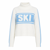Suéter Jacquard Personalizado 100% Algodón para Mujer, Cuello Redondo, Estilo Casual de Invierno, OEM, Venta al Por Mayor, Marca Privada, Pedidos al Por Mayor, Fábrica