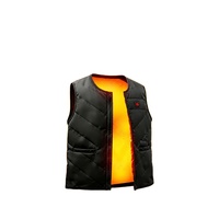 Veste chauffante d'hiver pour l'extérieur avec charge USB, gilet chauffant résistant à l'eau en polyester, design unisexe pour le fitness