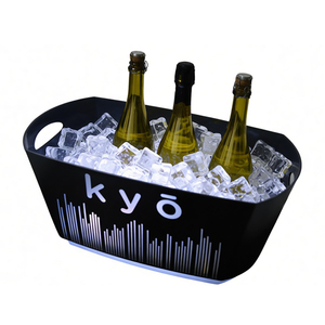 Cubo <span class=keywords><strong>de</strong></span> Hielo Luminoso LED <span class=keywords><strong>de</strong></span> Lujo Reutilizable <span class=keywords><strong>de</strong></span> Gran Capacidad (16L) con Logotipo Personalizado, Impermeable, para Vino, <span class=keywords><strong>Cerveza</strong></span>, Discotecas, Fiestas y Bares, 2026 - Product Image 4
