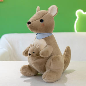 Peluche kangourou en coton PP doux de style <span class=keywords><strong>classique</strong></span>, jouet en peluche mignon de <span class=keywords><strong>dessin</strong></span> <span class=keywords><strong>animé</strong></span> pour enfants et adultes, lavable pour soulager le stress - Product Image 6