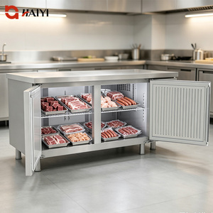 Commercial Kitchen Workbench Refrigerator Chiller Vertical Meat Vegetable Kitchen Worktop <b>Freezer</b> for Kitchen - Product Image 3
