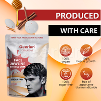 Chewing-gum sans sucre OEM sous marque privée 15X extra dur pour l'entraînement des muscles de la mâchoire et du visage, gomme de fitness pour la mâchoire