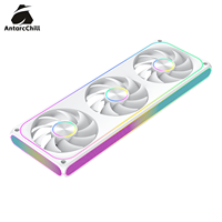Kit de Ventiladores Integrados AntarcChill Aesthetic de 360 mm con Luz Lateral ARGB PWM y Conexión en Cadena para PC Modernos