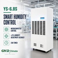 Nouveau déshumidificateur industriel électrique YS-6.8S avec débit d'air de 1800 m³/h et conception mobile pour les zones d'usine et de stockage