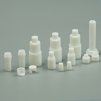 Conectores de accesorios de tubo de PTFE, venta al por mayor profesional, piezas de mecanizado CNC con mango OEM de alta calidad