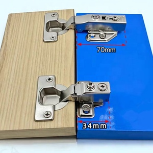 Modern Style Stainless Steel Short Arm Concealed Hinge Soft Close Hydraulic Kitchen Cabinet Hinges for Living Room American - Product Image 5