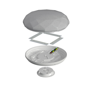 <span class=keywords><strong>โคม</strong></span><span class=keywords><strong>ไฟ</strong></span>เพดาน <span class=keywords><strong>LED</strong></span> ดีไซน์ใหม่ รูปทรงขนมปัง/รูปทรงเพชร มาตรฐาน IP54 ปรับความสว่างได้ ควบคุมด้วยเซ็นเซอร์ไมโครเวฟและเสียง 20W/30W - Product Image 4