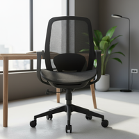 Chaise de bureau moderne, professionnelle, ergonomique, durable, pivotante, réglable en hauteur, en tissu maillé, pour la maison, le bureau, les réunions et les invités