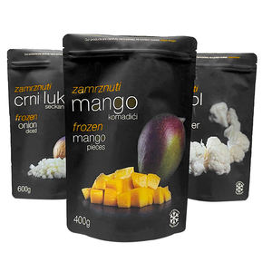 Sacs d'emballage alimentaire en plastique, pochettes debout en aluminium laminé, refermables, résistantes aux odeurs, imprimées sur mesure - Product Image 1