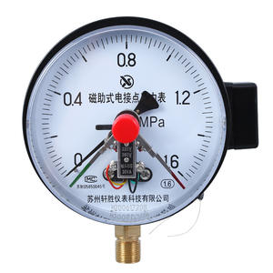 Manómetro de Contacto Magnético Suzhou XuanSheng YXC-150 de 150 mm, Precisión 1.6, Conexión Roscada, Interruptor de Presión Analógico - Product Image 1