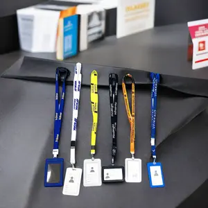 One Side Style Polyester and Nylon Neck Lanyards Lanyard Card Holder ID for Automotive Insurance Agriculture Industries