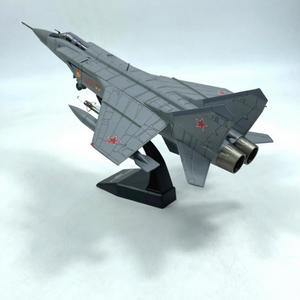 Modèle d'avion de chasse supersonique soviétique Mig-31 à l'échelle 1:72 et support d'exposition, collection cadeau, modèle d'avion en alliage miniature décoratif - Product Image 1