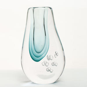 แจกันโต๊ะศิลปะคริสตัลโปร่งแสงตกแต่งด้วยมือสำหรับงานแต่งงานและบาร์ลายดอกไม้แกะสลัก - Product Image 3