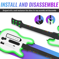 Contrôleur sans fil Guitar Hero pour Guitar Hero Wii et Rock Band 2 Jeux Wii U avec sangle