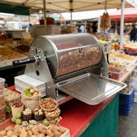 Machine de torréfaction de noix d'air chaud de rendement élevé idéale pour la cuisson d'amande de noix d'arachide