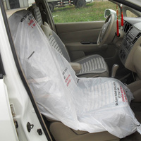 Bonne quantité jetable étanche PE en plastique housse de siège de voiture universelle