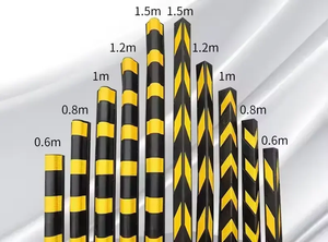 Protection d'angle en caoutchouc réfléchissant de 800 mm <span class=keywords><strong>moins</strong></span> chère pour le stationnement - Product Image 3