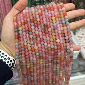 Natural Yanyuan Agate Beads Mixed Candy <strong>Colors</strong> Polished Round Beads Wholesale Jewelry Factory Raw Materials in Stock.<strong>color</strong>:#1 - Product Image 3