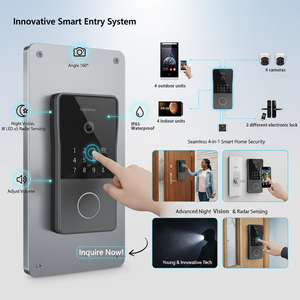 <span class=keywords><strong>Kit</strong></span> de <span class=keywords><strong>Videoportero</strong></span> Inteligente IP HIWINK para Villa, Cámara 2K, WiFi, App Tuya, Contraseña, Reconocimiento Facial, Palma de la Mano, Control de Acceso, IP65 - Product Image 1