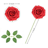 Têtes de fleurs artificielles en mousse blanche en gros, roses artificielles au toucher réel, arrangement de roses, fleurs artificielles pour la décoration de mariage