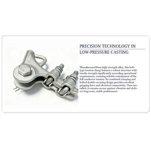 Abrazadera <span class=keywords><strong>de</strong></span> tensión <span class=keywords><strong>de</strong></span> extremo muerto tipo pistola Fabricantes y proveedores Abrazadera <span class=keywords><strong>de</strong></span> aleación <span class=keywords><strong>de</strong></span> aluminio eléctrica, NLL-1, 1, 2, 2, 3 - Product Image 4