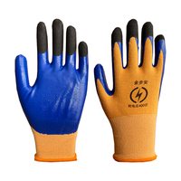 Isolation professionnelle Gants isolés 400V pour les électriciens Gants de travail en direct imperméables du fabricant Gants de sécurité en caoutchouc
