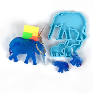 Animal silicone epóxi pingente molde DIY cristal epóxi molde Brincos pingente broche molde - Product Image 4