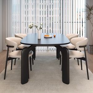 <span class=keywords><strong>Mesa</strong></span> de Comedor Cuadrada Moderna de Piedra Sinterizada de Lujo para 6 Personas, para Uso en Apartamentos y Hogares - Product Image 2