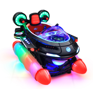 เครื่องเล่นสวิงหยอดเหรียญพลาสติกสำหรับเด็กในสวนสนุก ธีมอวกาศ แบบพกพา ใช้ไฟฟ้า สำหรับขาย - Product Image 1