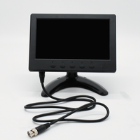 Monitor LCD Mini de 7 Pulgadas con Altavoz, Entrada BNC/VGA/AV/HD-MI para Automóvil, con Pantalla Táctil Opcional
