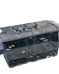 Warmtone WT-2005 hiện đại Acrylic <span class=keywords><strong>Aquarium</strong></span> Fish Trại giống cá nổi hộp với lưới có thể tháo rời và kim loại đứng - Product Image 4