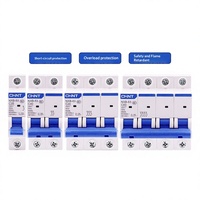 Disjoncteur miniature Chint NXB-63A pour usage domestique 2P/1P/3P, interrupteur principal pour climatiseurs avec protection contre les courts-circuits