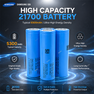 Batterie lithium-ion cylindrique Samsung 53G1 3.6V 5.3Ah 21700 cellules, 1000 cycles, durable, qualité A, fourniture d'usine - Product Image 1