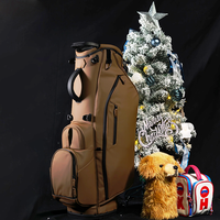 Sac de golf léger ASL GOLF en cuir PU, 6 compartiments, imperméable et durable