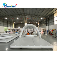 Plateforme flottante gonflable pour enfants, île flottante gonflable pour la mer, pont flottant gonflable pour jouer dans l'eau, tente flottante pour adultes