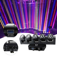 Lampu putar tak terbatas LED 4x40W cincin Halo Rgbw Quad Bar bergerak kepala sorot DMX RDM untuk KTV klub disko DJ acara pesta pernikahan