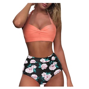 Bikini con estampado grande para mujer, traje de baño liso a la moda, para playa, gran oferta, 2022 - Product Image 2