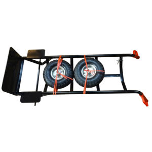 Ht1830 <span class=keywords><strong>Heavy</strong></span> <span class=keywords><strong>Duty</strong></span> Stalen Handtruck <span class=keywords><strong>200Kg</strong></span> Capaciteit Handkar <span class=keywords><strong>Trolley</strong></span> 10X3.5 Inch Pneumatisch Wiel Aanpasbaar Metalen Oem Product - Product Image 4