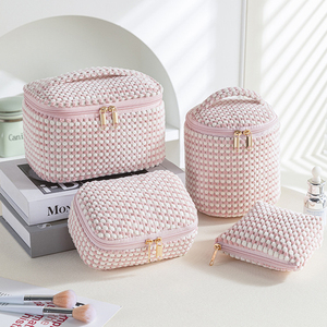 Borsa per il Trucco Wandering Nature, Organizer da Viaggio per Cosmetici e Pennelli in Velluto Vegano per Donne - Product Image 6